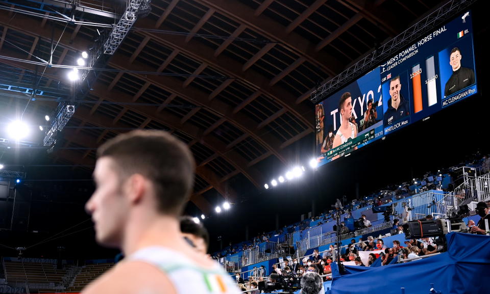 英國體操選手Max Whitlock在東京奧運鞍馬項目奪下15.583高分。(Photo By Stephen McCarthy/Sportsfile via Getty Images)