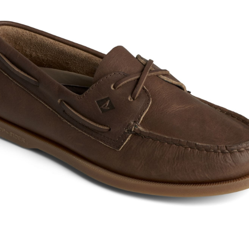 dark brown boat shoe