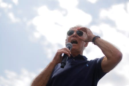 Democratic 2020 U.S. presidential candidate Biden speaks at the Iowa State Fair in Des Moines