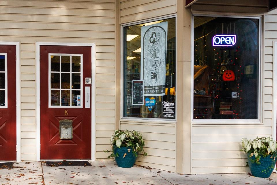 The storefront of Serpent's Key is seen on the first block of Baltimore Street, Thursday, Oct. 5, 2023, in Hanover.