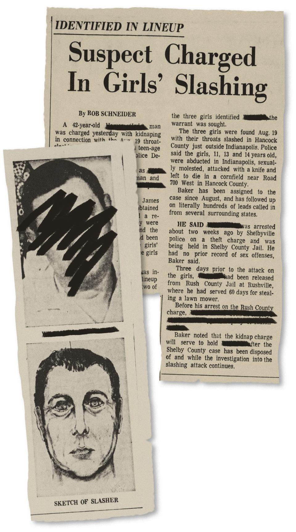 In November 1975, a man was sitting in a Shelby County, Indiana jail when police noticed he fit the girls' description of their attacker. The more Marion County detective Sgt. James Dell Baker learned about him, the more he believed they had enough evidence to seek criminal charges.