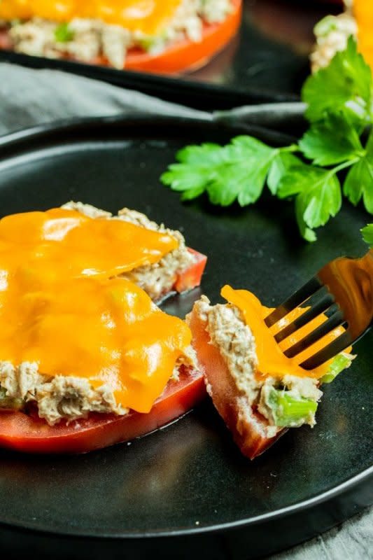 <p>Home Made Interest</p><p>This twist on a classic is an easy keto lunch recipe made with fresh tomato, tuna salad, and melted cheese. It’s the perfect addition to your keto meal plan.</p><p><strong>Get the recipe:</strong><a href="https://www.homemadeinterest.com/keto-tuna-melt/" rel="nofollow noopener" target="_blank" data-ylk="slk:Keto Tuna Melt;elm:context_link;itc:0;sec:content-canvas" class="link "> <strong>Keto Tuna Melt</strong></a></p>