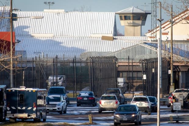 An exterior view of Joyceville Institution in Kingston, Ont., Dec. 17, 2020, the day a COVID-19 outbreak affecting dozens of people inside was announced. That outbreak is now over, says the government. (Lars Hagberg/The Canadian Press - image credit)