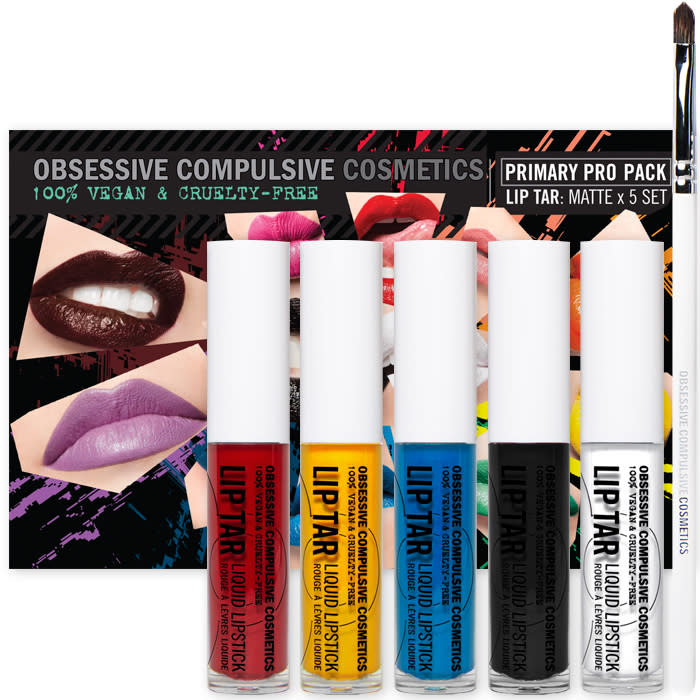 Obsessive Compulsive Cosmetics came out with a primary lip shade set and it has total Crayola vibes