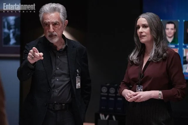 <p>Michael Yarish /Paramount+</p> Joe Mantegna as David Rossi and Paget Brewster as Emily Prentiss in 'Criminal Minds: Evolution' season 2