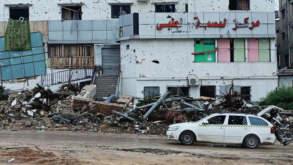PHOTO: Damages at the Al-Basma clinic are shown following Israeli shelling. (Dr. Ghalayini/Al-Basma Clinic)