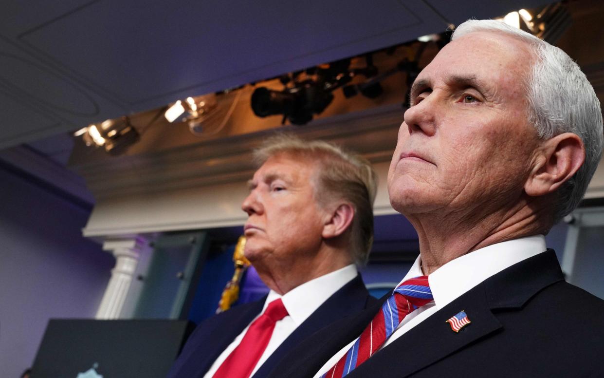 US President Donald Trump (L) and Vice President Mike Pence  - AFP