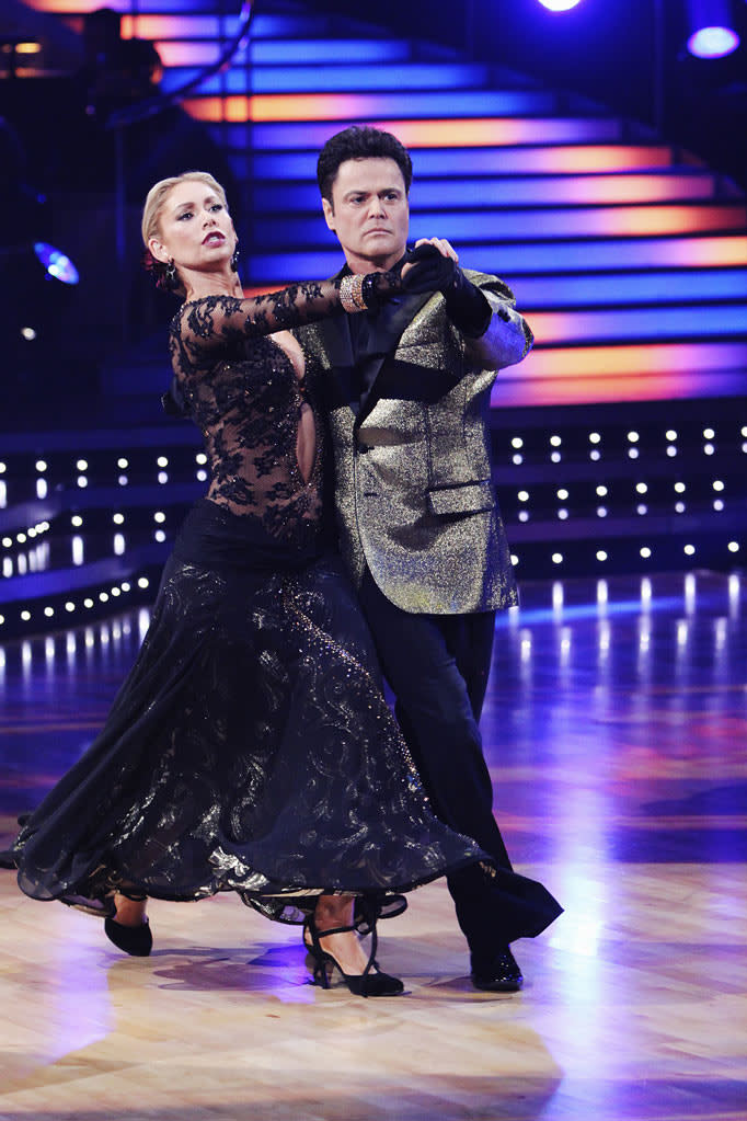 Kym Johnson and Donny Osmond perform on "Dancing with the Stars."