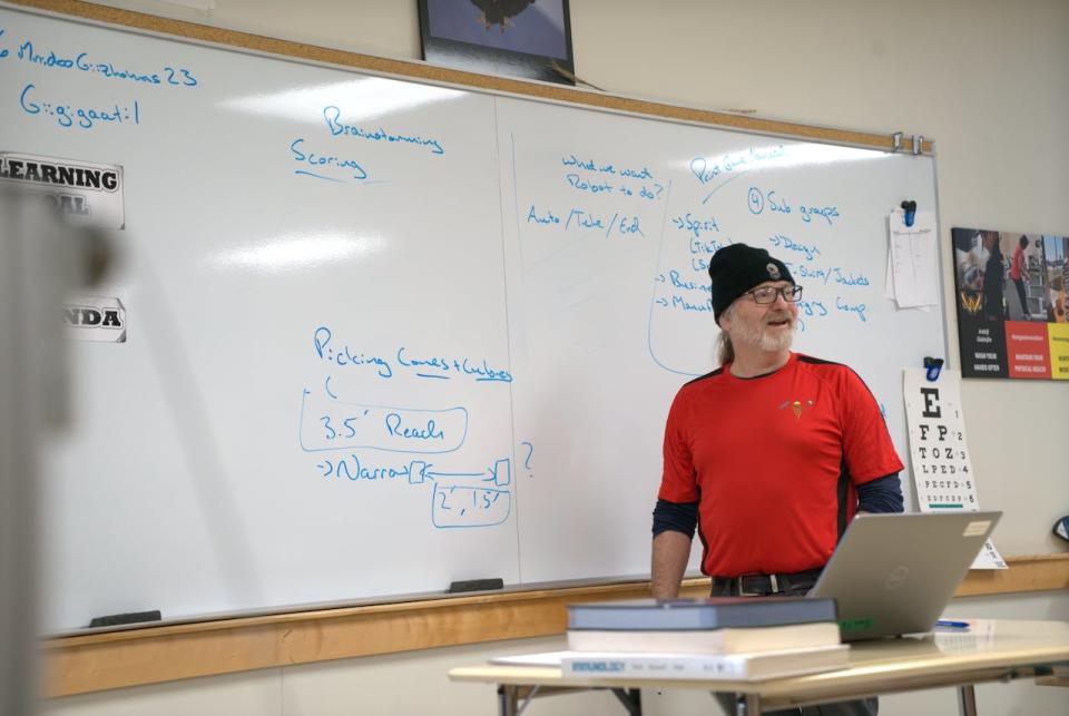 Chris Mara has been teaching at the Wikwemikong High School for more than 25 years. He's been involved with the Robotics team there as they've competed on the national stage.