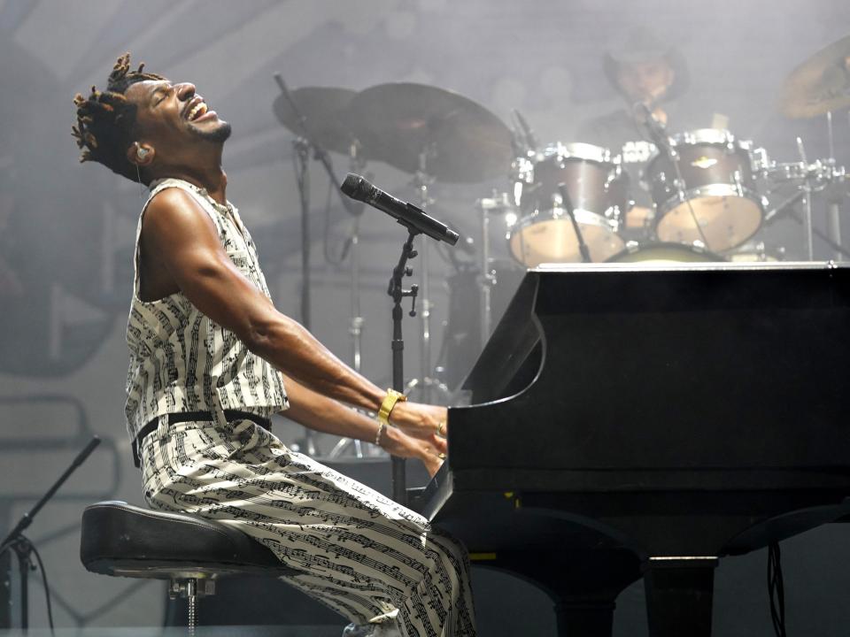 Jon Batiste performs onstage during the 2022 Pilgrimage Music & Cultural Festival on September 24, 2022 in Franklin, Tennessee.