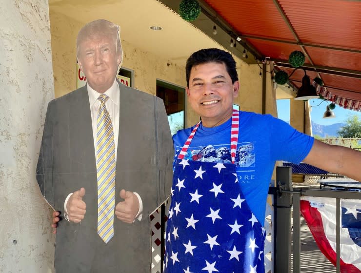 Jorge Rivas, an immigrant who owns an eatery in Arizona, is an ardent Trump supporters. Jorge is a Salvadoran and his wife is from Mexico.