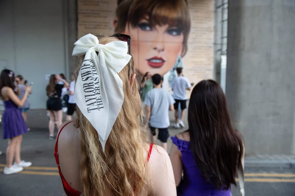 Taylor Swift fans at the Eras tour