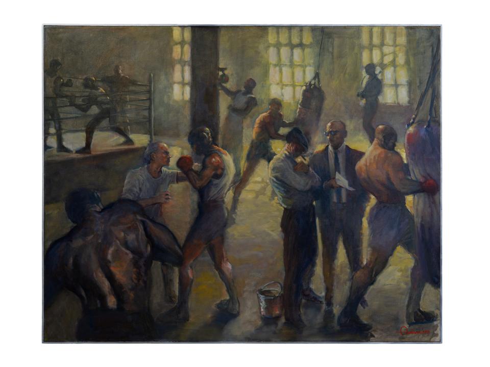 "Kelly's Gym," part of the "Into the Light" exhibit by Ron Anderson