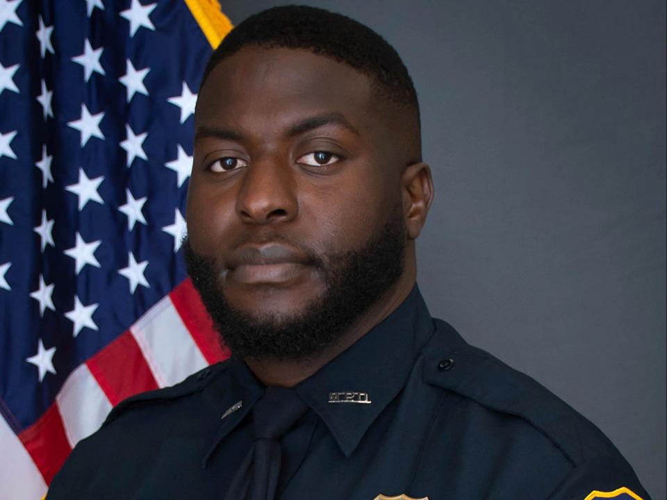 This photo provided by the Memphis Police Department is of Officer Emmitt Martin III.  (AP)