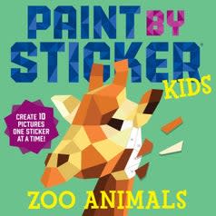 Paint By Stickers: Zoo Animals book cover