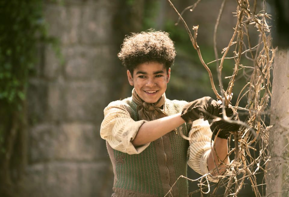 This image released by STXfilms shows Amir Wilson in a scene from "The Secret Garden." (STXfilms via AP)