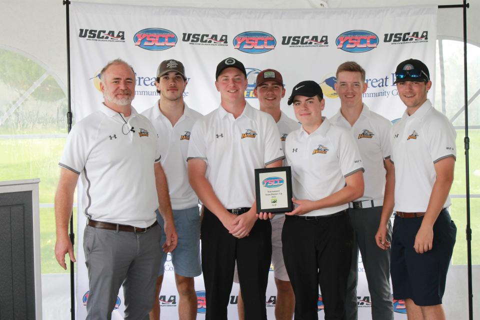 The Great Bay Community College men’s golf team.