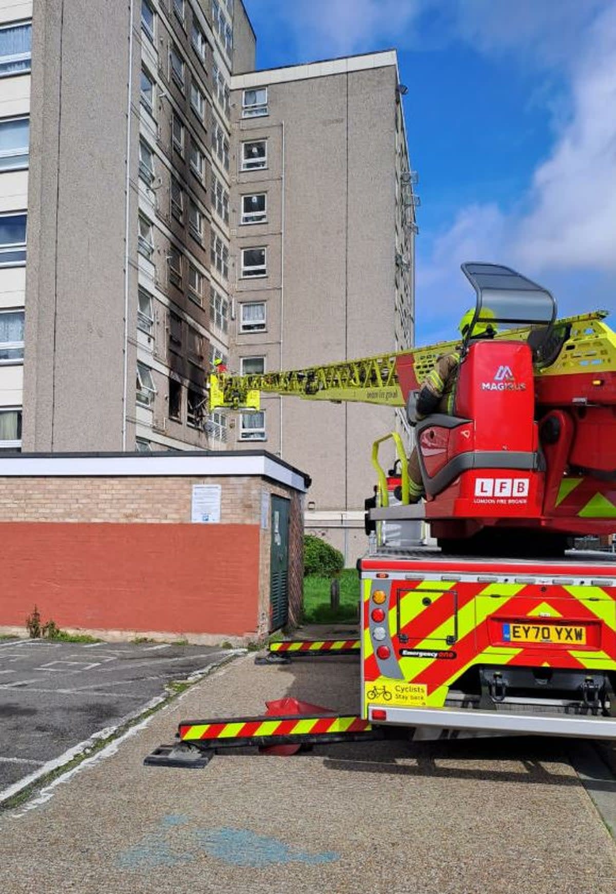 The London Fire Brigade at Sun Court in Erith (LFB)