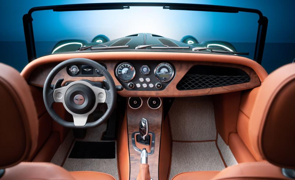 <p>It's an all-new car, with modern conveniences including the first turbocharged engine on a Morgan and even a small digital screen on the dash.</p>