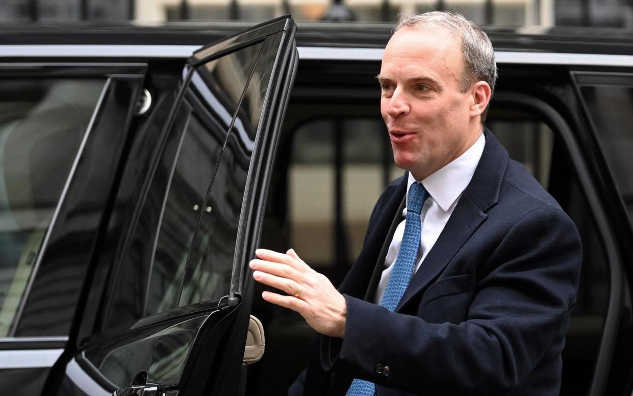 Dominic Raab Conservatives bullying claims Downing Street - Neil Hall/EPA-EFE/Shutterstock