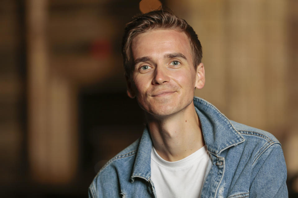 Programme Name: Who Do You Think You Are? S18 - TX: n/a - Episode: Who Do You Think You Are? S18 - Announcement (No. Announcement) - Picture Shows: at French Protestant Church of London.
 Joe Sugg - (C) Wall to Wall Media Ltd - Photographer: Stephen Perry