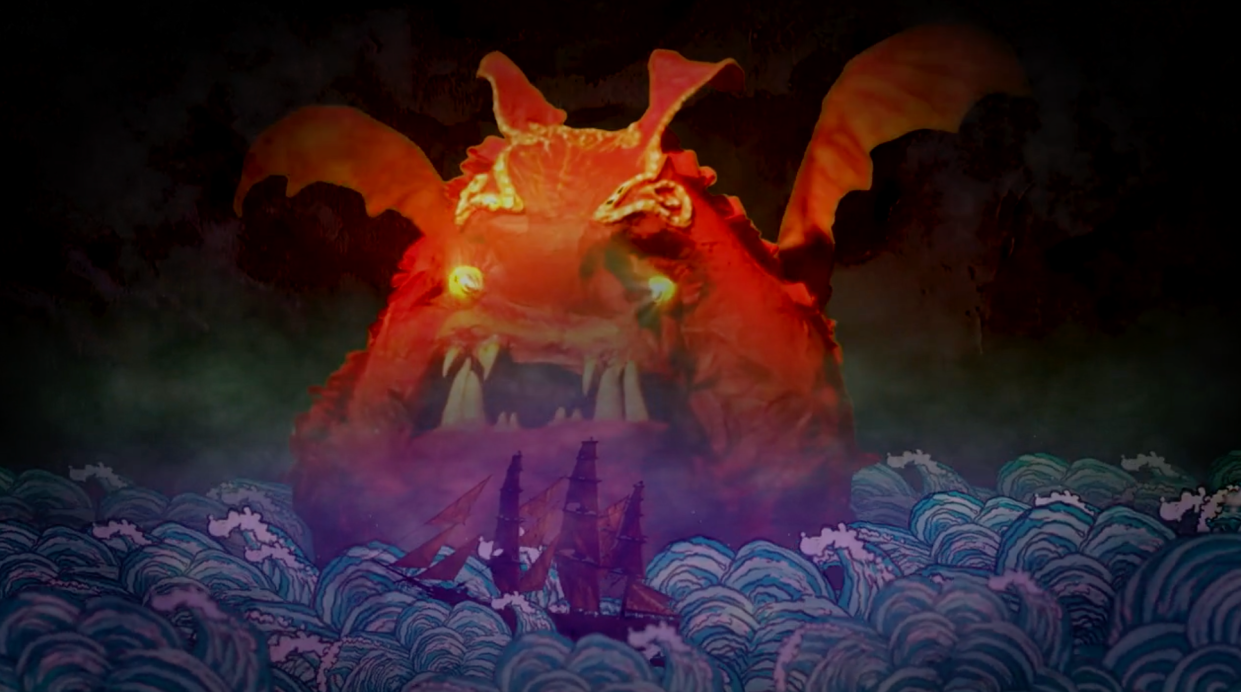A screenshot from Julia Harley Francisco-Simoes' animated short 'Widow's Peak.'