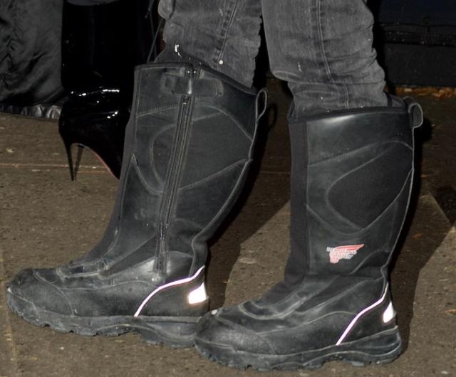 Kanye might have topped himself with these enormous Balenciaga boots