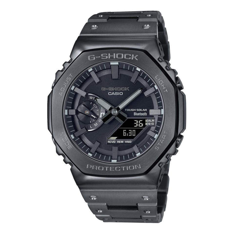 <p><strong>G-Shock</strong></p><p>huckberry.com</p><p><strong>$600.00</strong></p><p><a href="https://go.redirectingat.com?id=74968X1596630&url=https%3A%2F%2Fhuckberry.com%2Fstore%2Fg-shock%2Fcategory%2Fp%2F77924-gmb2100bd-1a&sref=https%3A%2F%2Fwww.menshealth.com%2Ftechnology-gear%2Fg42635678%2Fbest-solar-watches%2F" rel="nofollow noopener" target="_blank" data-ylk="slk:Shop Now" class="link ">Shop Now</a></p><p>G-Shock solar watches are pretty much known for never giving out. In fact, the battery life on this ion-plated stainless steel model can last up to 7 months of normal use without exposure to light. As far as specs go on this model, you get Triple G Resist—shock resistance, centrifugal force resistance, and vibration resistance—as well as Bluetooth connectivity to the SHOCK app. Are there other more affordable G-Shock solar watches you could buy? Yes, but any G-Shock model with the ion-plated stainless steel is going to up your watch game and be a conversation starter for years to come.<br></p>