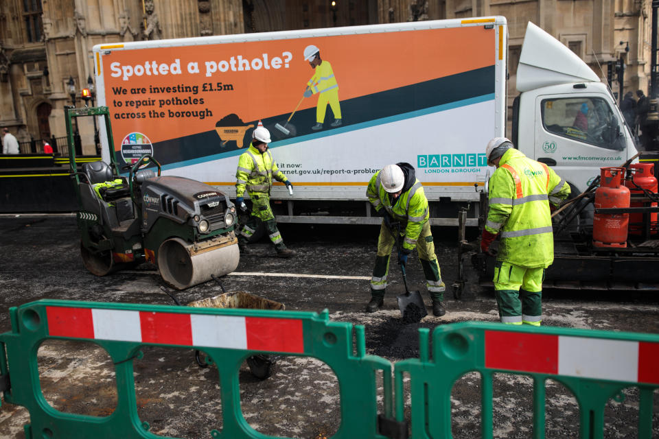 An additional £100m has been made available by central government to fix the epidemic of potholes across England (Jack Taylor/Getty Images)