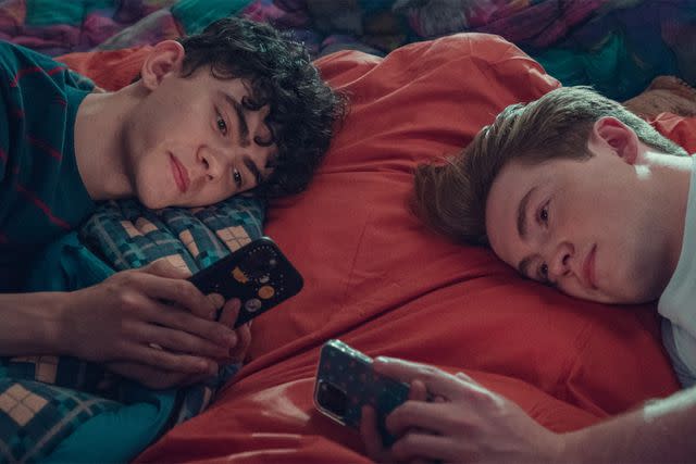 <p>Netflix</p> Charlie and Nick in 'Heartstopper'