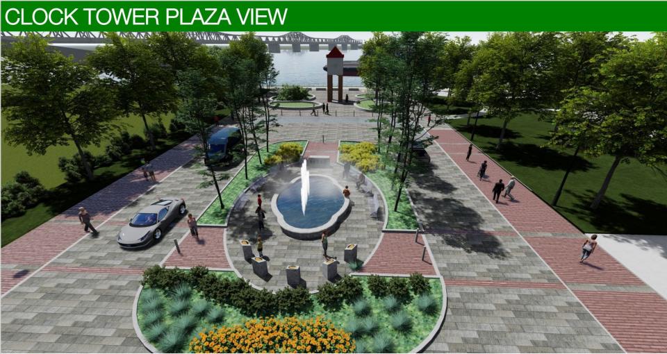 Peoria's plan for a renovated clock tower plaza