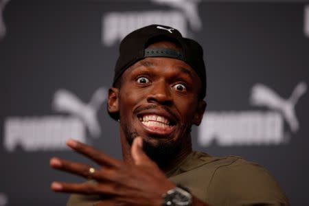 Athletics - Usain Bolt Press Conference - London, Britain - August 1, 2017 Jamaica's Usain Bolt during the press conference Action Images via Reuters/Matthew Childs