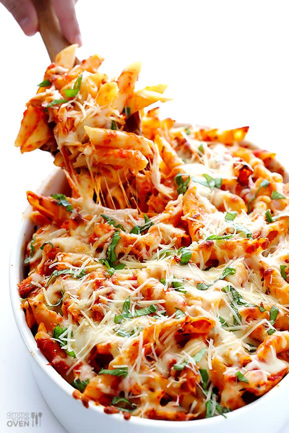 Chicken Parmesan Baked Ziti