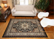 <body> <p>This rug is the real deal. Made in Turkey, the stunner, measuring 8 feet by 10 feet 6 inches, features a traditional medallion surrounded by floral borders in cocoa, beige, and auburn. If you're looking to warm up an all-white room, this timeless rug is a budget-smart buy. <em>Available on <a rel="nofollow noopener" href=" http://amzn.to/2dH2j6K" target="_blank" data-ylk="slk:Amazon;elm:context_link;itc:0;sec:content-canvas" class="link ">Amazon</a>; $74.47.</em> </p> <p><strong>Related: <a rel="nofollow noopener" href=" http://www.bobvila.com/slideshow/the-9-rules-for-rugs-that-everyone-should-know-48366#.WA10AZMrKRs?bv=yahoo" target="_blank" data-ylk="slk:The 9 Rules for Rugs That Everyone Should Know;elm:context_link;itc:0;sec:content-canvas" class="link ">The 9 Rules for Rugs That Everyone Should Know</a> </strong> </p> </body>