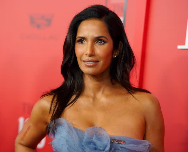 Padma Lakshmi attends the 2023 TIME100 Gala at the Lincoln Center on April 26, 2023, in New York City. Recent headlines surrounding the model's Sports Illustrated cover all emphasize her posing in a swimsuit. 