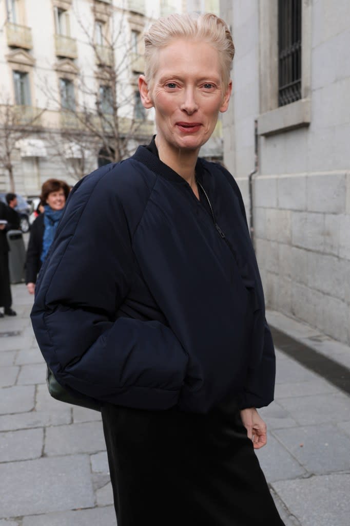 The 20-time Grammy winner was compared to Hollywood star Tilda Swinton. GTres / SplashNews.com