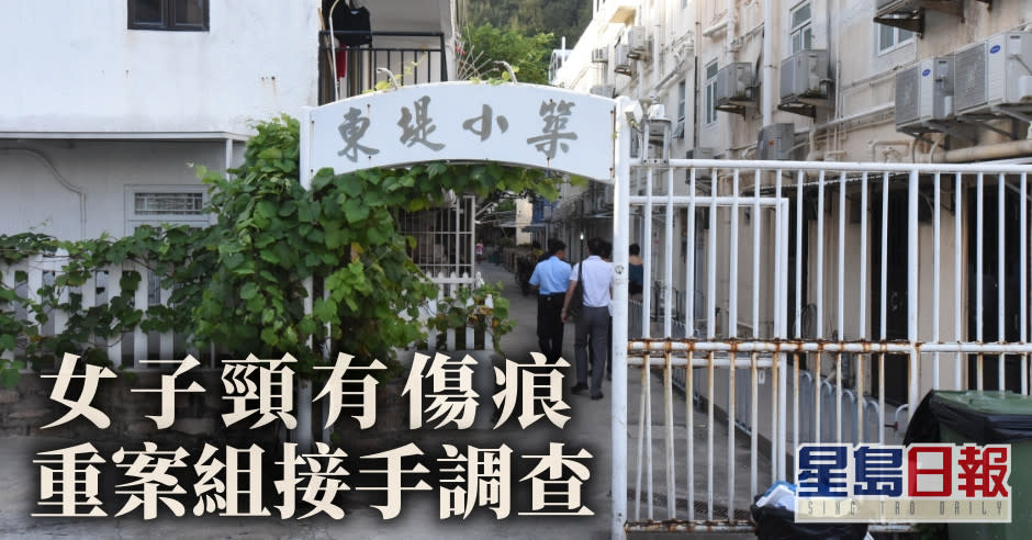 長洲東堤小築一名女子倒斃房間內。資料圖片