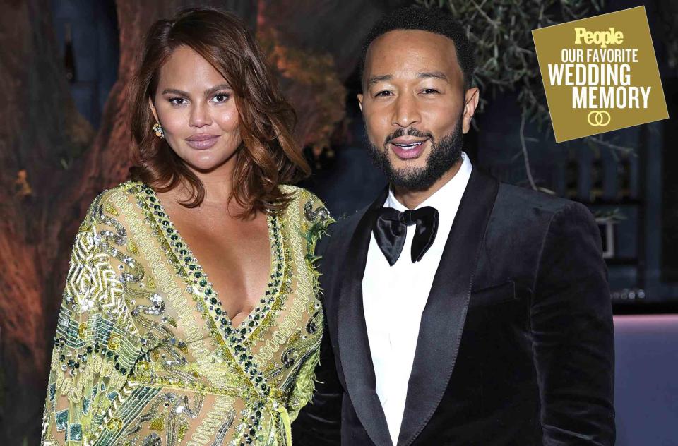 <p>Stefanie Keenan/VF23/WireImage</p> Chrissy Teigen and John Legend attend the 2023 Vanity Fair Oscar Party 