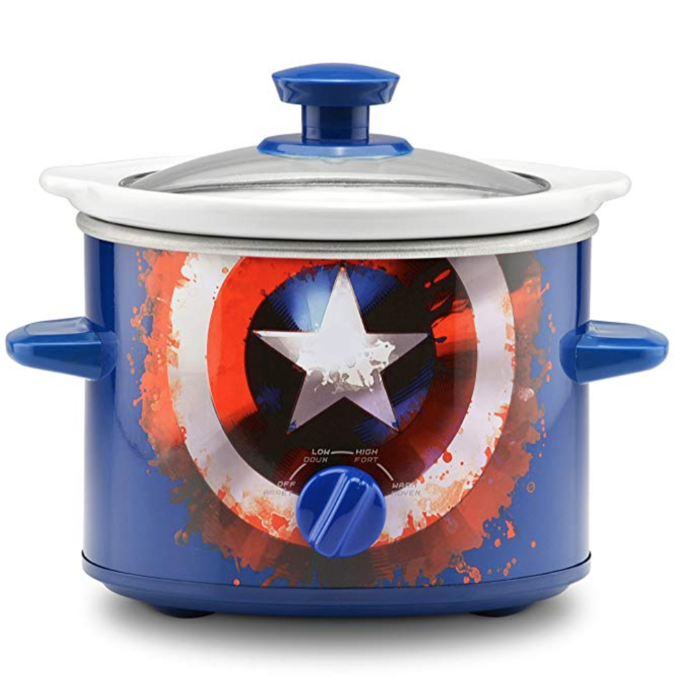 4) Captain America Shield 2-Quart Slow Cooker