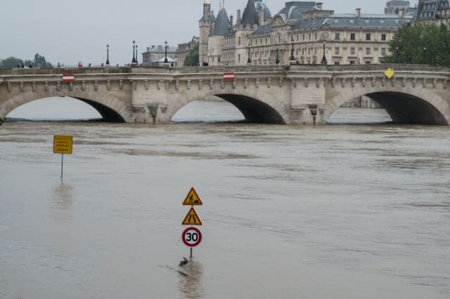 Heavy Rain Flooded Parts Of Paris