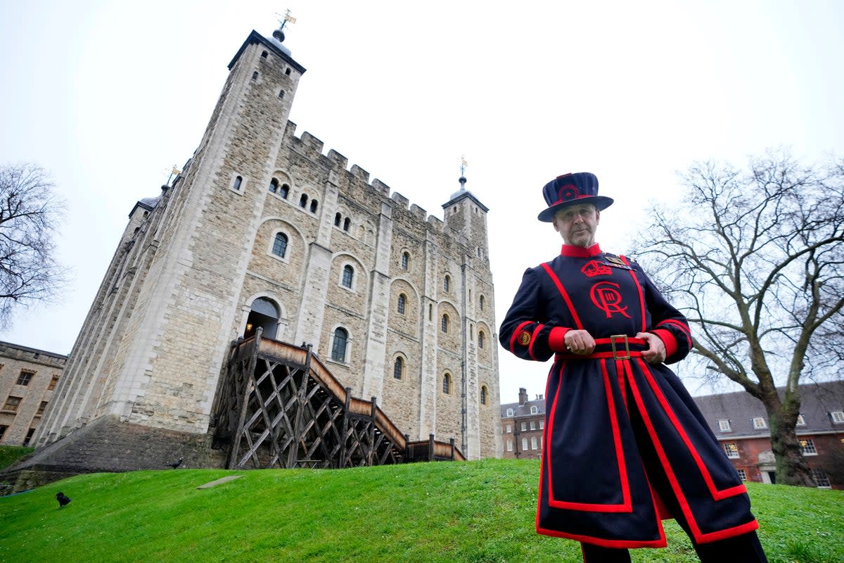 Barney Chandler, newly appointed ravenmaster at The Tower of London  (AP)