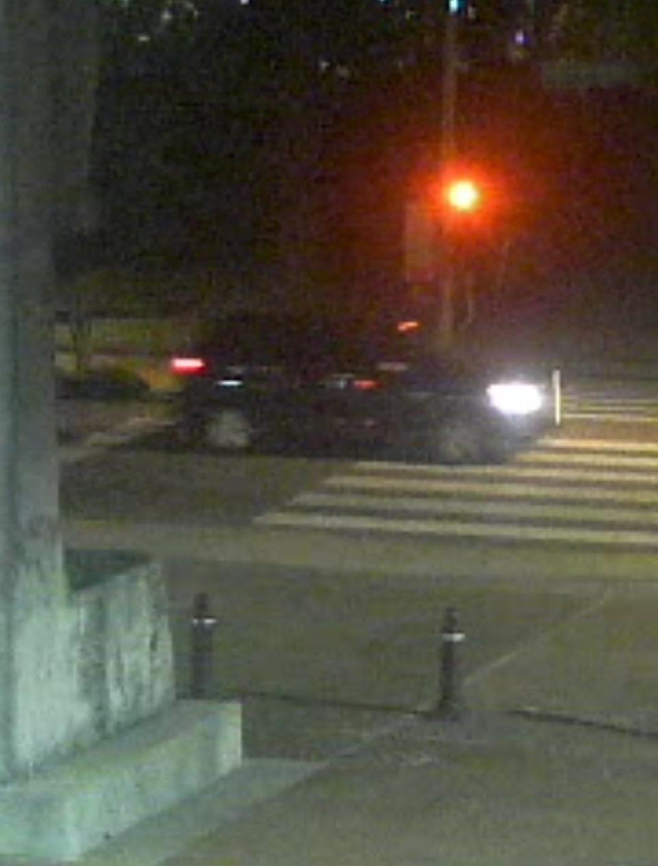 A picture of the dark SUV that police say was seen near where Eliza Fletcher was kidnapped Friday, Sept. 2.