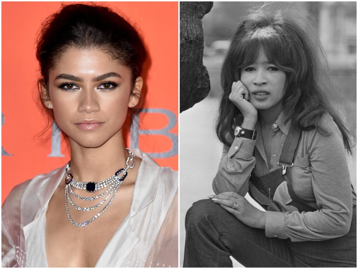 Zendaya (left) will play a young Ronnie Spector, pictured in 1971 (Getty Images)