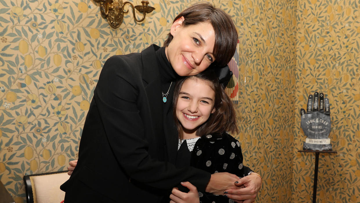 Mandatory Credit: Photo by Kristina Bumphrey/Starpix/Shutterstock (9309591q)Katie Holmes and Suri CruiseReception Celebrating a Special New York Screening of "LONG STRANGE TRIP" Hosted by Martin Scorsese and Jane Rosenthal, USA - 07 Jan 2018.