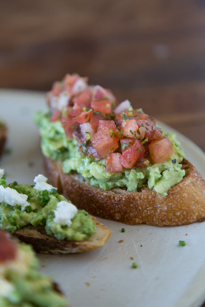 <strong>Get the <a href="http://whatsgabycooking.com/avocado-toast-5-ways/#.U0xMi5TrWrl" target="_blank">Avocado Toast with Pico de Gallo recipe</a> from What's Gaby Cooking</strong>