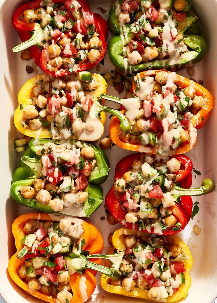 Falafel Stuffed Peppers