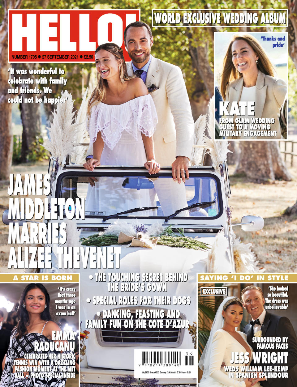 More details about the wedding are in this week's HELLO! out today. (Supplied HELLO!)