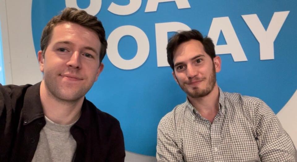 Nathan Diller and Zach Wichter at USA TODAY's New York City office.