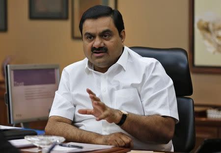 Indian billionaire Gautam Adani speaks during an interview with Reuters at his office in the western Indian city of Ahmedabad April 2, 2014. REUTERS/Amit Dave