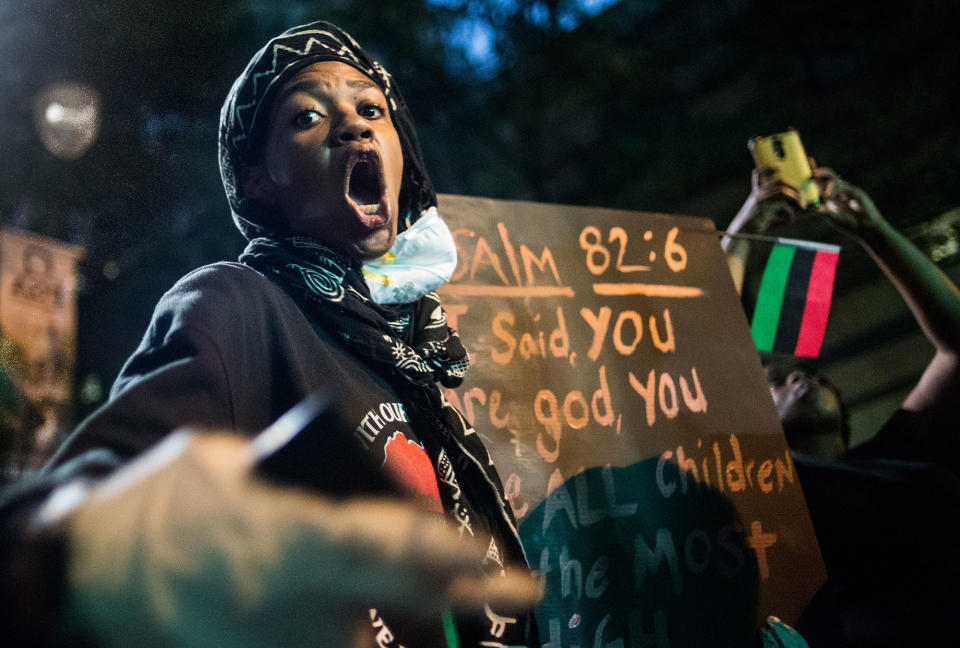 Charlotte protests mostly peaceful on third night